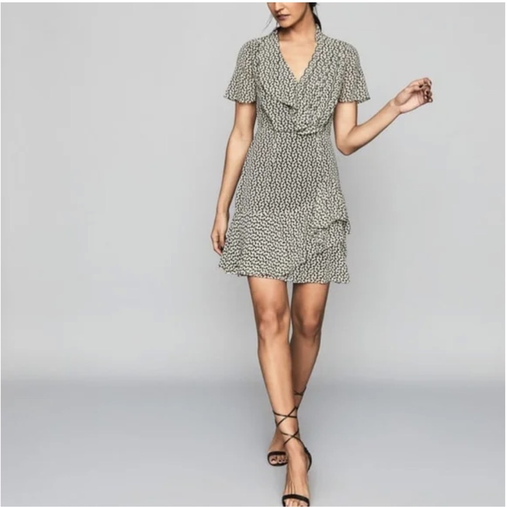 NWT Reiss Paris Desert Trail Print Dress. Women’s Size: 0.